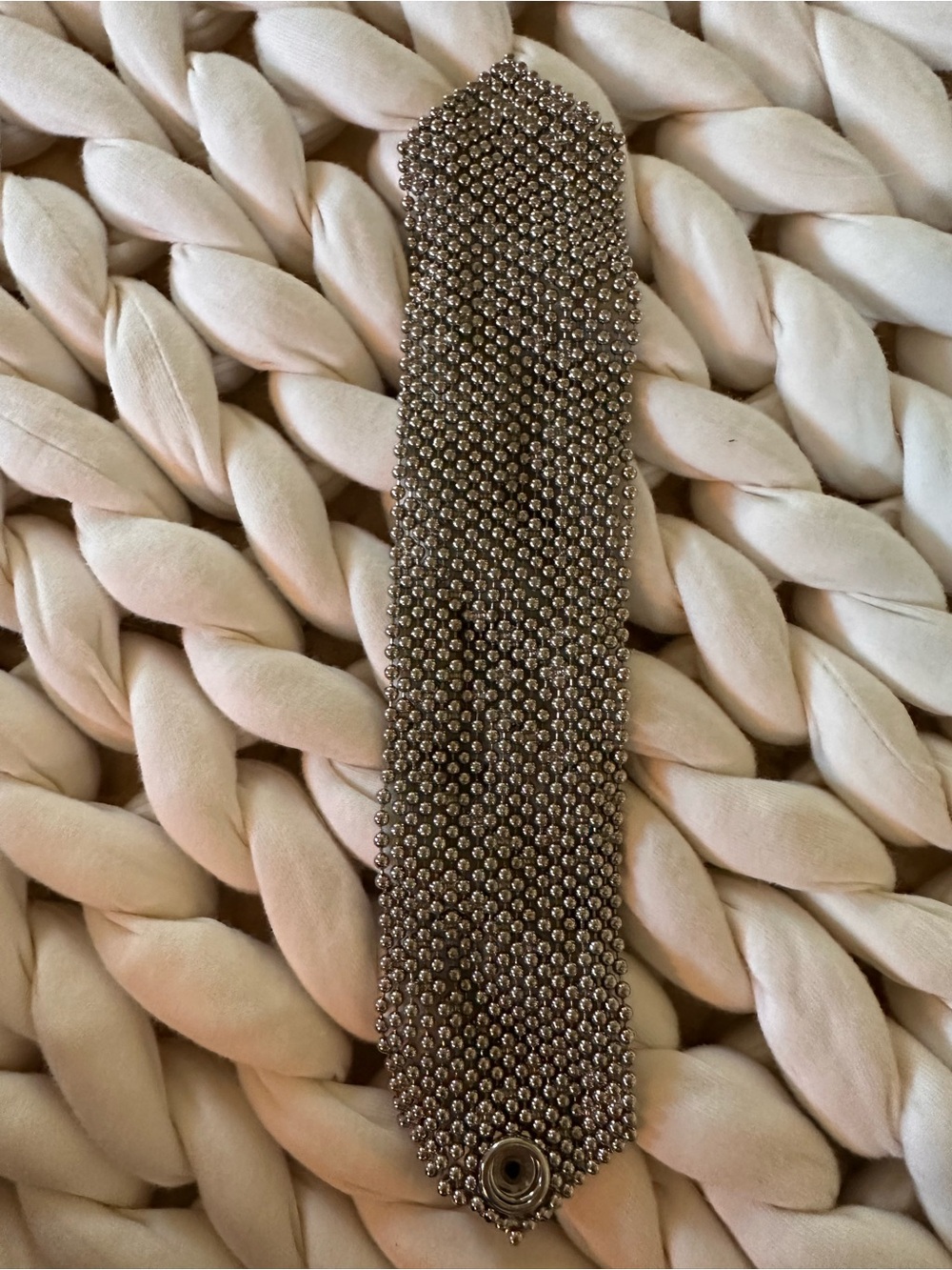 Sergio Guitierrez Antique Silver Liquid Metal Statement Bracelet - Picture 3 of 8